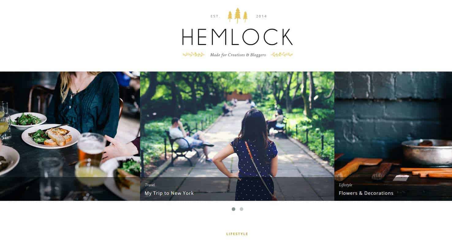 Hemlock - A Responsive WordPress Blog Theme