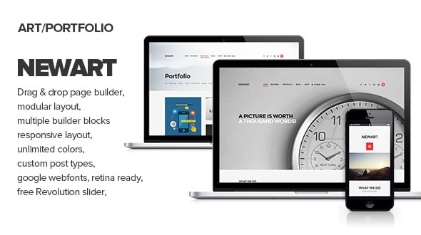 NewArt - Stylish Art & Portfolio Theme