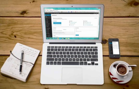 WordPress dashboard